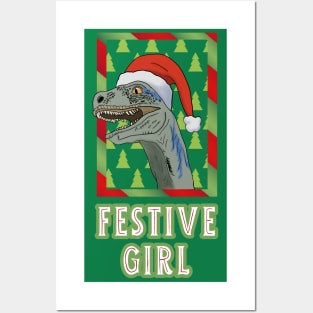 Festive Girl Posters and Art